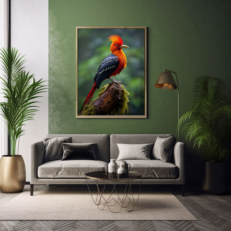 Tropical Andean Bird Jungle Bird Print Wall Art Print Exotic Bird Art Poster