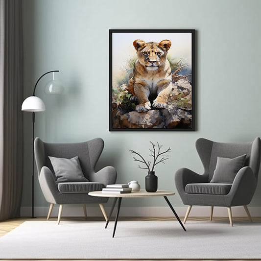Lion Chronicles Safari Art Posters, Jungle Wild Animal, Animal Print Poster