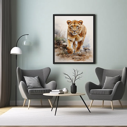 Lionhearted Decor: Safari Art Prints for Safari Animal, Animal Print Poster