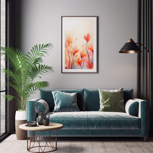 Botanical Elegance Floral Line Art Prints for Chic Wall Decor Flower Wall Art Decor Print Poster