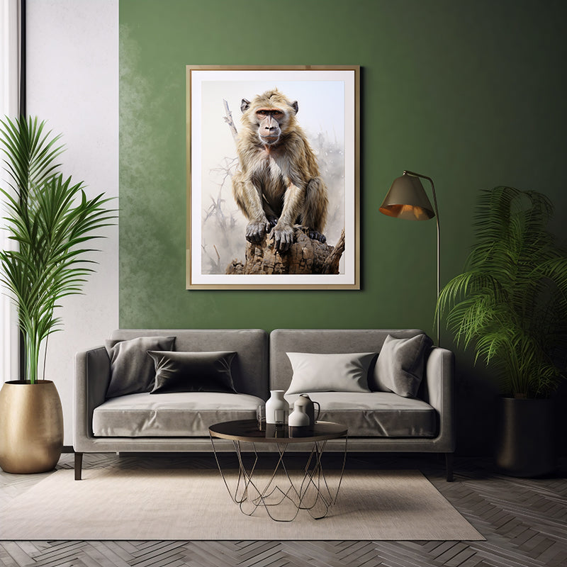 Baboon Art Prints Bring Nature Indoors, Jungle Wildlife Art Print, Poster
