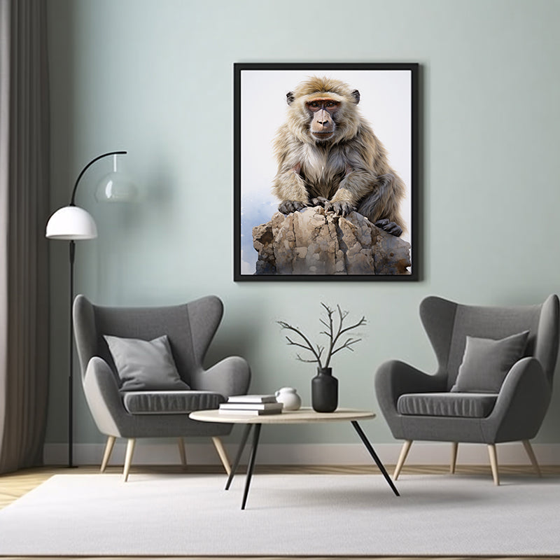 Baboon Art Prints for Wall Decor, Animal, Jungle Wildlife Art Print, Poster