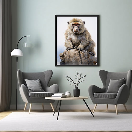 Baboon Art Prints for Wall Decor, Animal, Jungle Wildlife Art Print, Poster