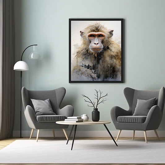 Baboon Print, Safari Monkey, Animal, Jungle Animal, Wildlife Art, Animal Print, Poster
