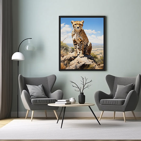 Cheetah Art Prints for Wall Decor, Wildlife Art Decor, Animal Poster Print
