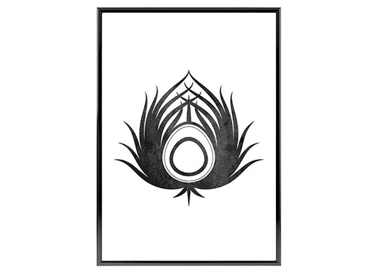 Abstract Peacock Feather Poster Print, Wall Art Home Decor