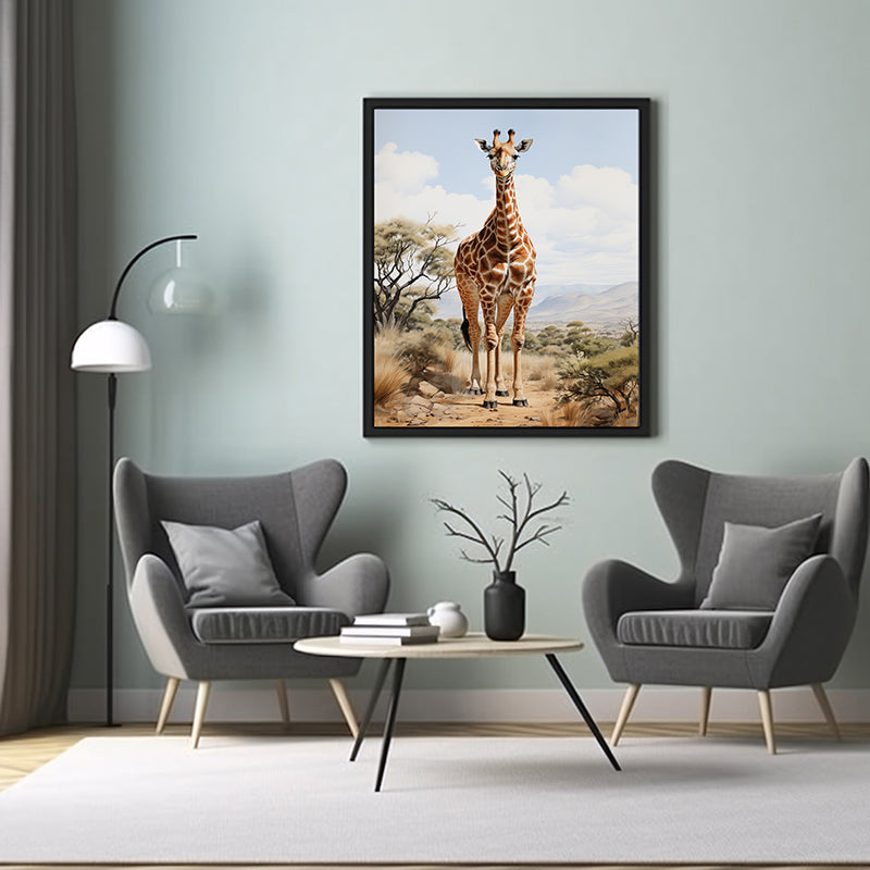 Wild Giraffe Art Prints Bring Nature into Your Home, Wildlife Jungle Poster Print