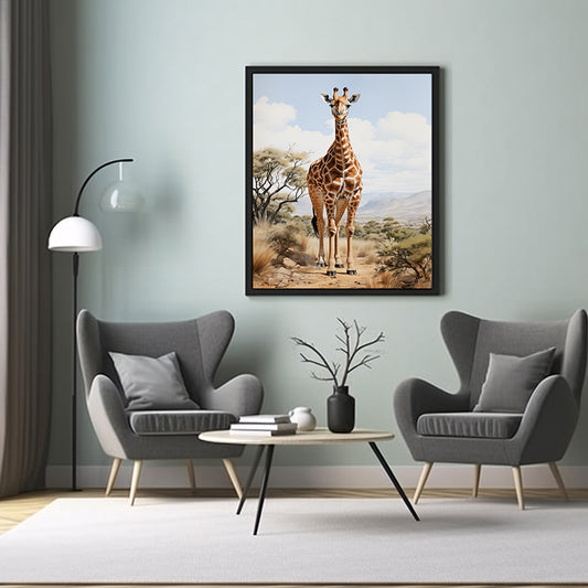 Wild Giraffe Art Prints Bring Nature into Your Home, Wildlife Jungle Poster Print
