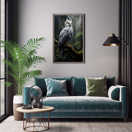 Harpy Eagle Bird Print Tropical Jungle Birds Art Print Bird Poster Wall Decor