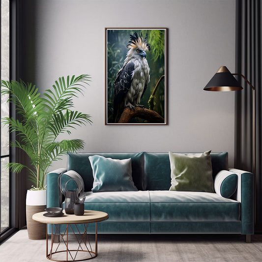 Harpy Eagle Bird Print Tropical Jungle Birds Wall Art Print Bird Poster Decor