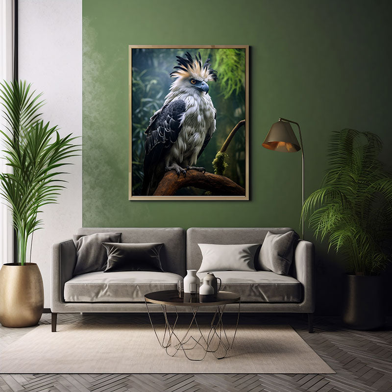 Harpy Eagle Bird Print Tropical Jungle Birds Wall Art Print Bird Poster Decor