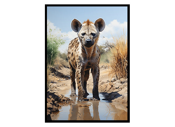 Hyena Safari Collection, Jungle Print Wildlife Art Decor, Hyena Poster Print