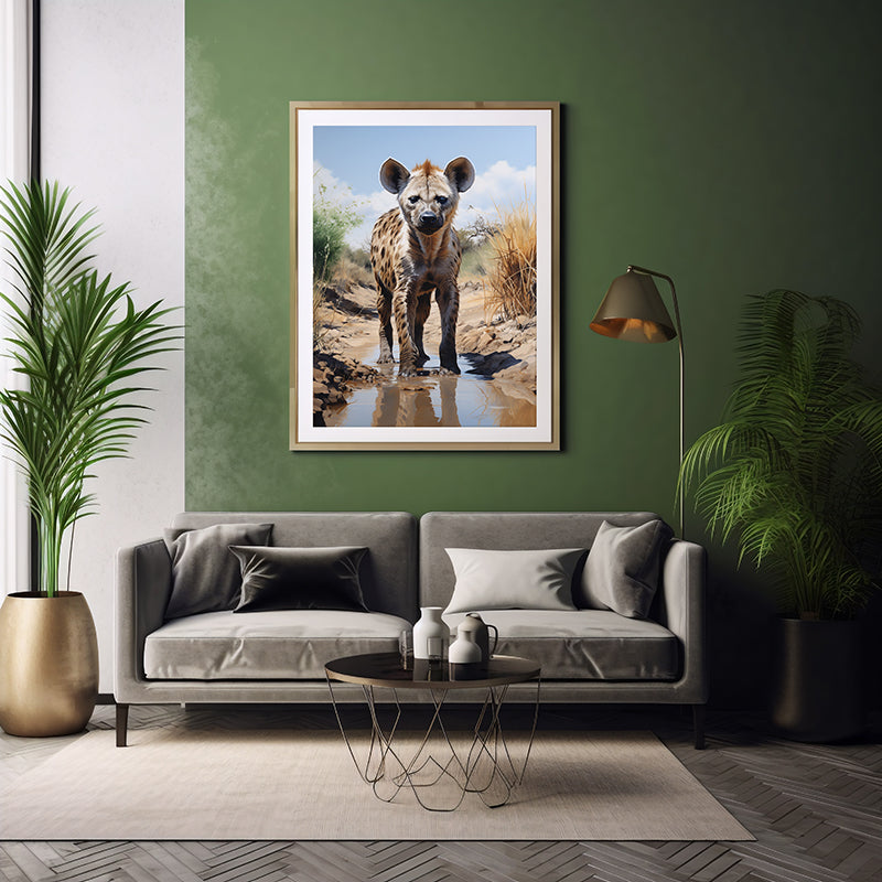 Hyena Safari Collection, Jungle Print Wildlife Art Decor, Hyena Poster Print