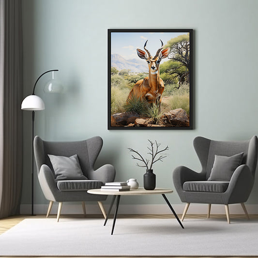 Impala Elegance Wildlife Art Prints, Jungle Print Poster