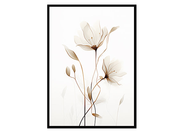 infinite Botany Discover Floral Line Art Prints Flower Wall Art Decor Print Poster