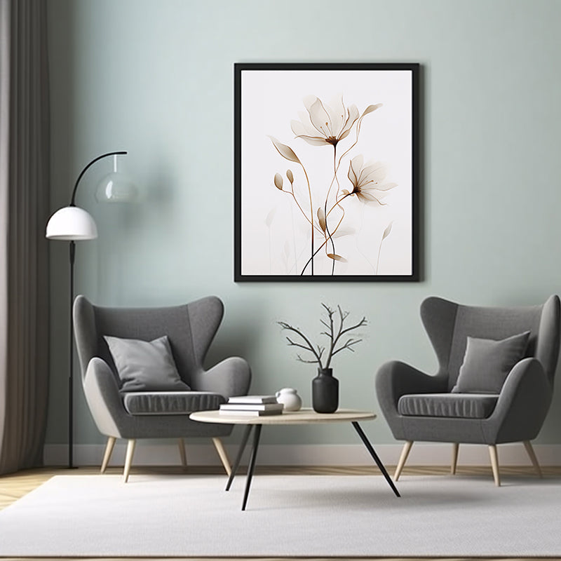 infinite Botany Discover Floral Line Art Prints Flower Wall Art Decor Print Poster