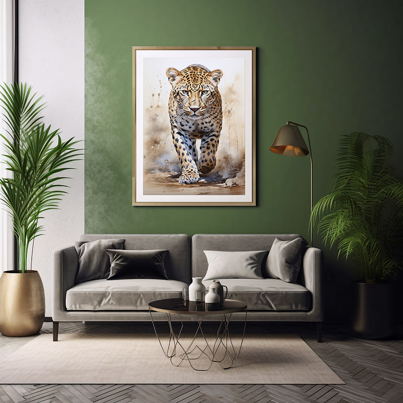 Wildlife Leopard Art Prints, Safari Animal, Jungle Print, PosterArt Poster