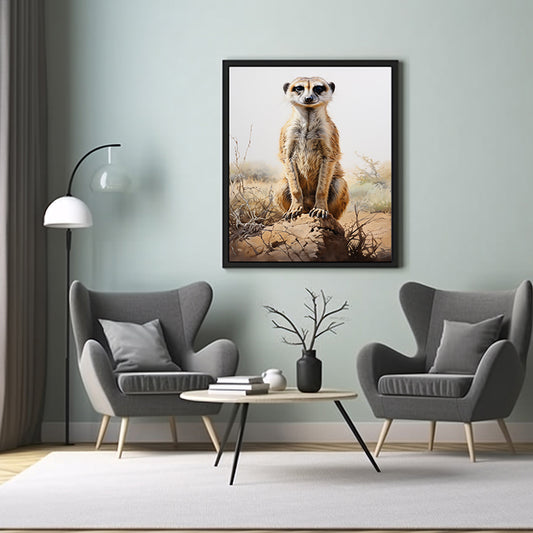 Safari Playtime Meerkat Art Printsl, Jungle Poster, Wildlife Art Prints