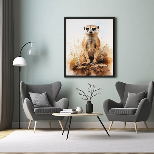 Meerkat Moments: Safari Art Prints, Safari Animal, Wildlife Art Poster Print