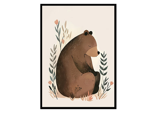 Bear Nursery Home Wall Decor Art Poster Print