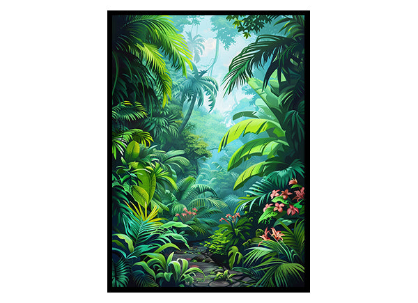 Safari Animals in Wall Print Wall Art Decor Poster Print