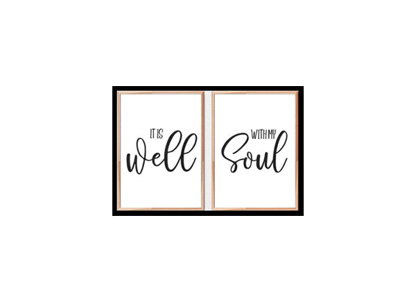 "It Is Well With My Soul" Bible Verse Poster Print