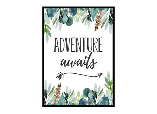 "Adventure Awaits" Boys Nursery Poster Print