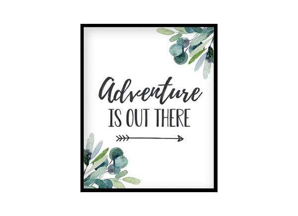 "Adventure Is Out There" Boys Nursery Poster Print