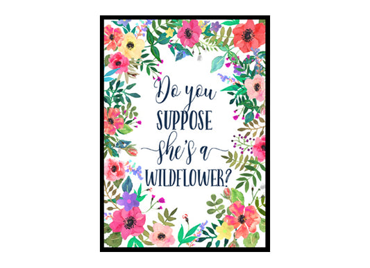 "Alice in Wonderland" Girls Room Poster Print