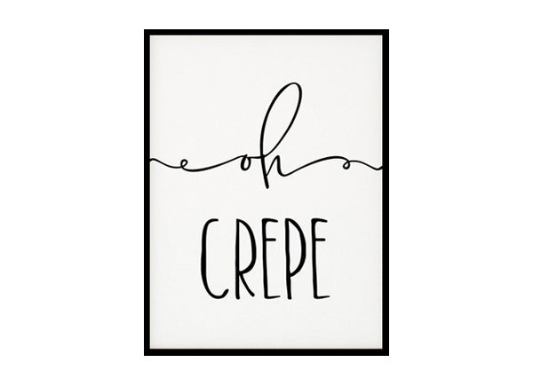 "Oh Crepe" Kitchen Wall Art Poster Print