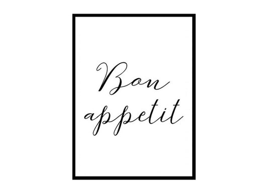 "Bon Appetit" Kitchen Wall Art Poster Print