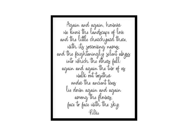 "Again And Again" Motivational Quote Poster Print