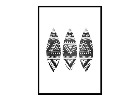 Tribal Arrow Abstract Art Minimalist Modern Art Poster Print