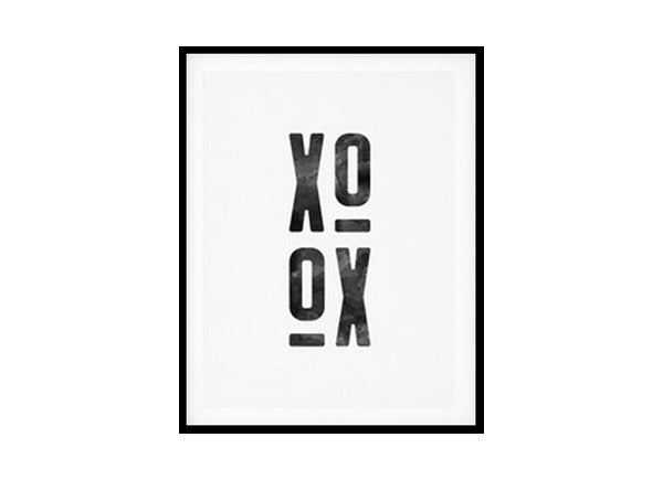 XO, XOXO Wall Art D?or Minimalist Modern Art Poster Print