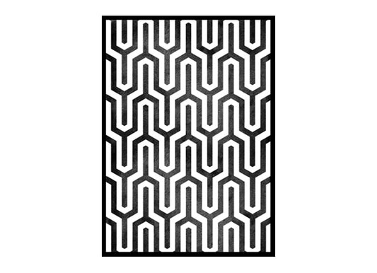 Black and White Geometric Art Minimalist Modern Art Poster Print