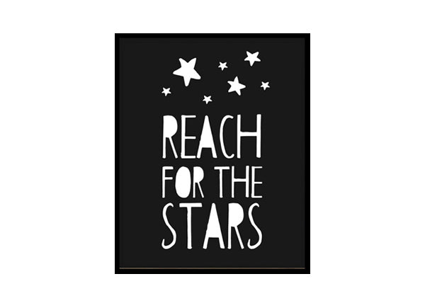 "Reach for the Stars" Minimalist Modern Art Poster Print