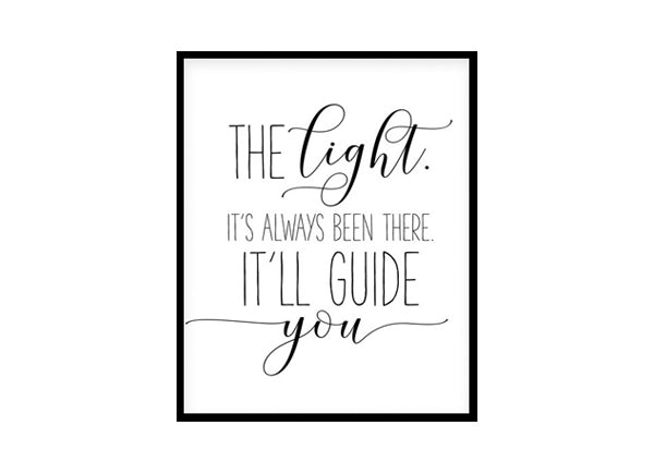 "The Light It's Always Been There" Childrens Nursery Room Poster Print