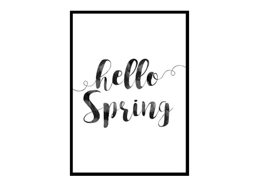 "Hello" Quote Art Poster Print