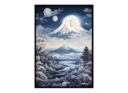 Tokyo City Skyline Magic Digital Art Instant Urban Home Decor Poster Print