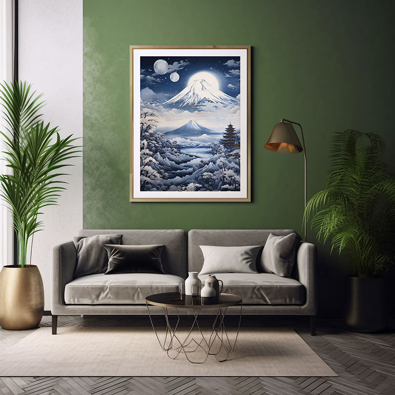 Tokyo City Skyline Magic Digital Art Instant Urban Home Decor Poster Print