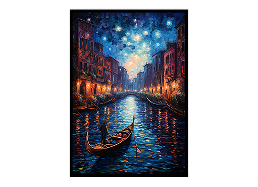 Venice City View Digital Art Modern Skyline Art Print Home Decor Poster Bliss