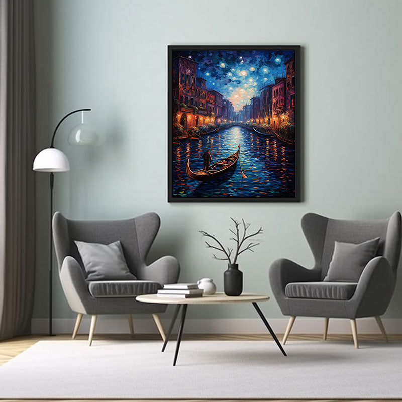 Venice City View Digital Art Modern Skyline Art Print Home Decor Poster Bliss