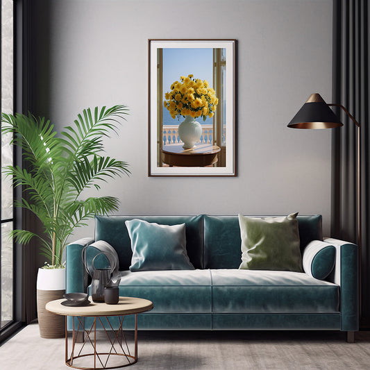 Chrysalis Floral Prints Vased Flowers, Flower Wall Art Decor Print Poster