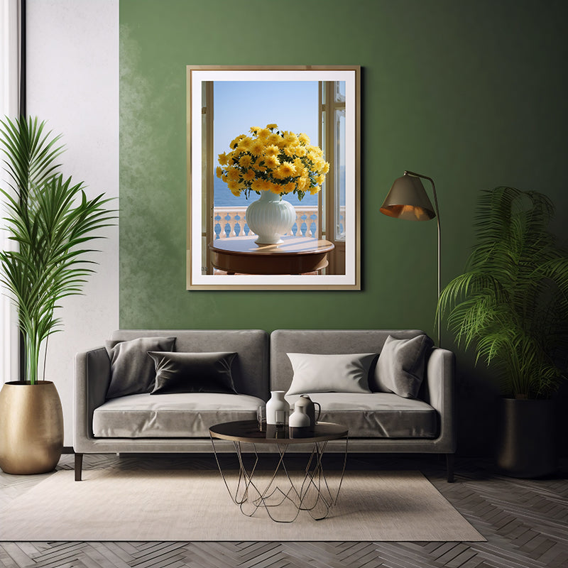 Chrysalis Floral Prints Vased Flowers, Flower Wall Art Decor Print Poster