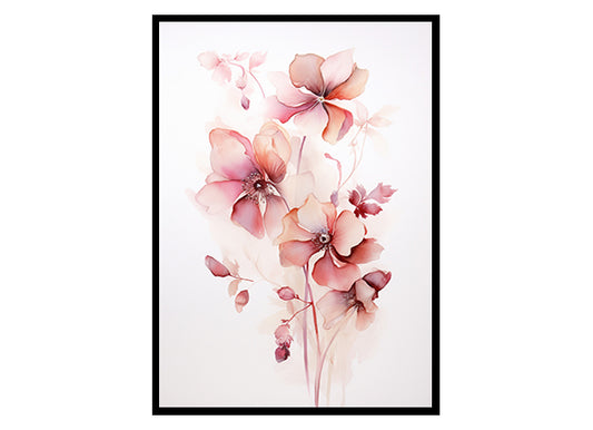Blooms Flower Prints, Flower Wall Art Decor Print Poster