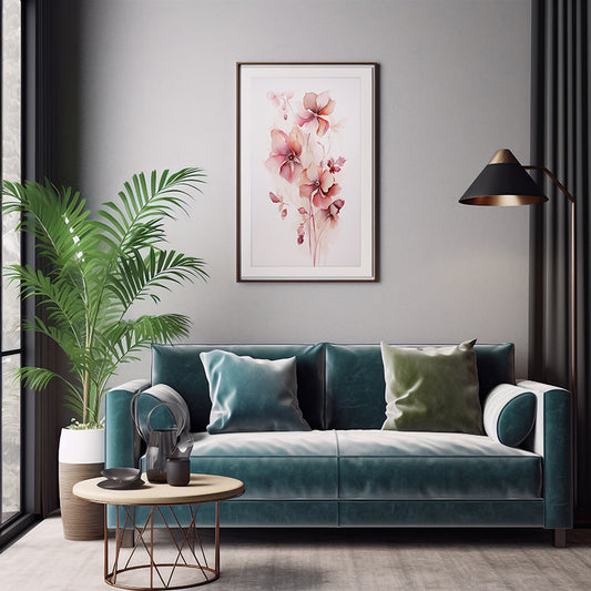 Blooms Flower Prints, Flower Wall Art Decor Print Poster