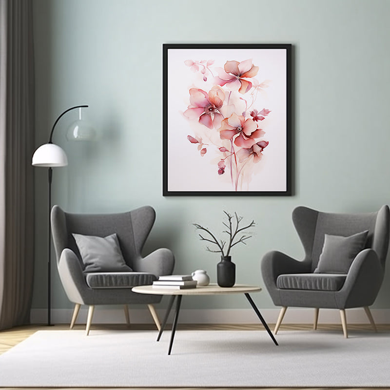 Blooms Flower Prints, Flower Wall Art Decor Print Poster