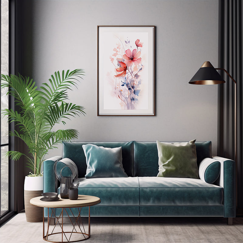 Bouquet of Beautiful Floral Hues, Flower Wall Art Decor Print Poster