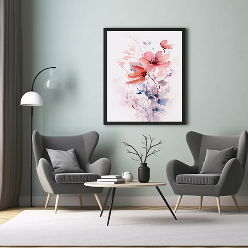 Bouquet of Beautiful Floral Hues, Flower Wall Art Decor Print Poster