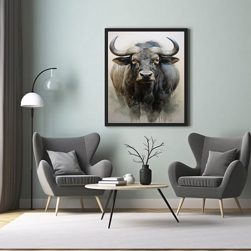 Safari Migration Wildebeest Safari Prints, Wildlife Art Decor, Wildebeest Poster